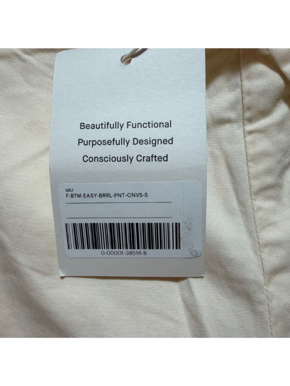 Everlane The Easy Barrel Pant Canvas Size Small NWT - Picture 4 of 5